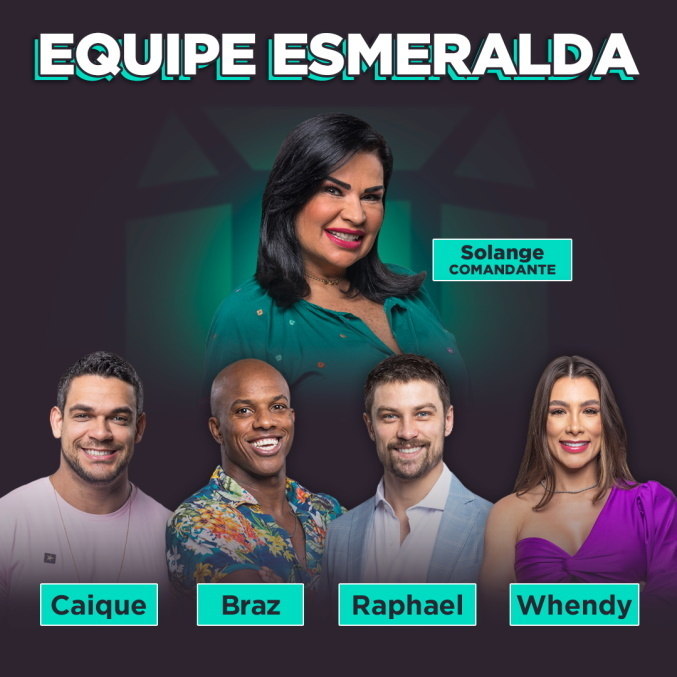 Solange lidera a Equipe Esmeralda nesse ciclo
