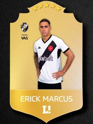 ERICK MARCUS - 5,5 - Entrou ligado e deu mais velocidade ao Vasco, sendo importante na construção do segundo gol do time..