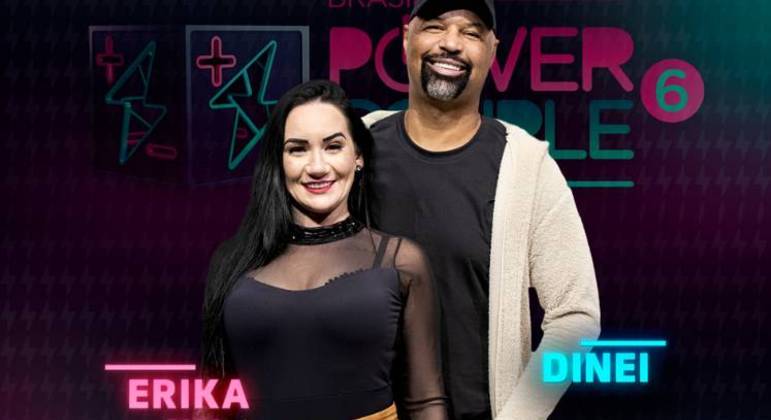 Erika Dias e Dinei estão no Power Couple Brasil 6