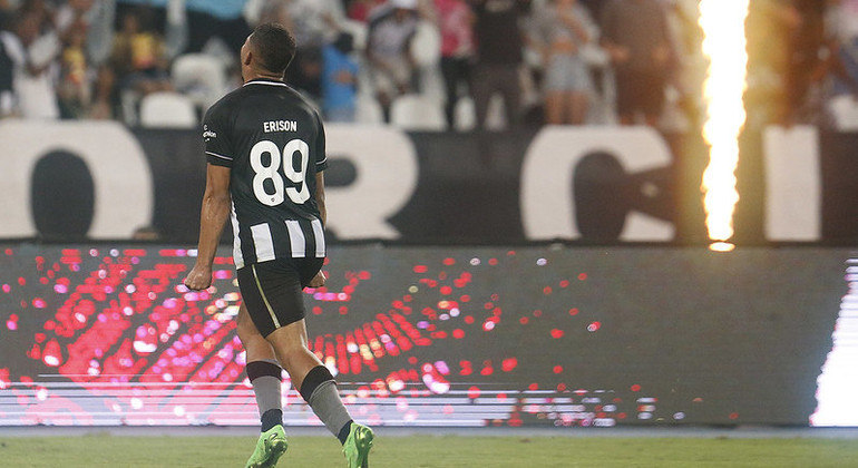 Erison é o artilheiro do Botafogo na temporada, com 15 gols