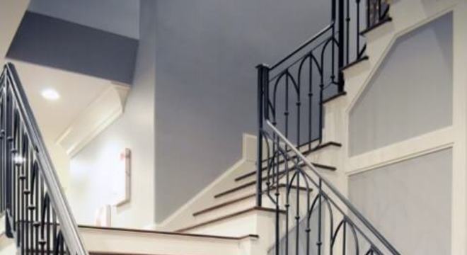 Escada de ferro em U