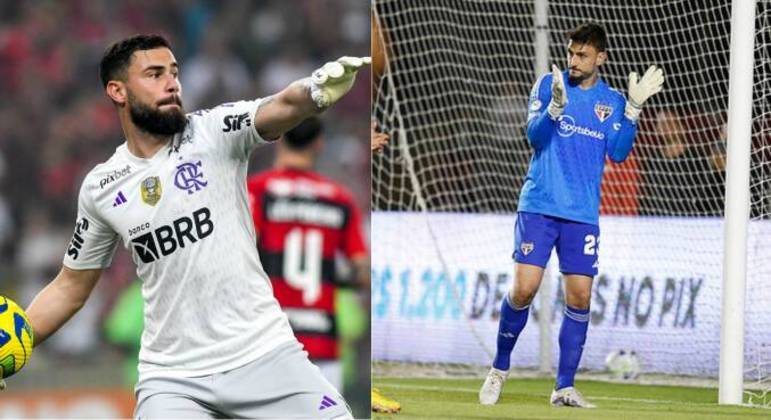 Matheus Cunha x RafaelO jovem goleiro de 22 anos, cria da base são-paulina, vem desbancando Santos e Rossi pela vaga de titular da meta rubro-negra. É elogiado pela facilidade em jogar com os pés. Do outro lado, Rafael, que chegou ao Tricolor no início do ano, resolveu os problemas embaixo da trave, embora seja questionado por levar alguns gols 