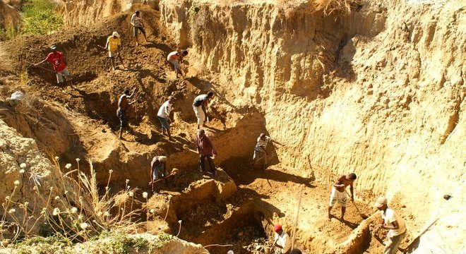 Os ossos dos elefantes fora encontrados por pesquisadores nessa região de Madagascar