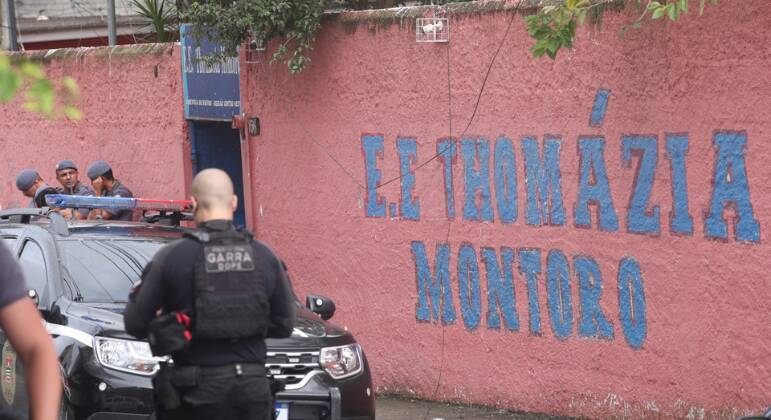 Escola Estadual Thomázia Montoro, local em que aluno de 13 anos atacou professores e colegas