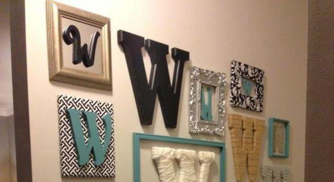 Escolha diferentes fonte e tamanhos de moldes de letras para ter uma linda decoração