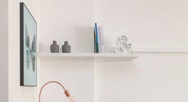 escrivaninha suspensa - escrivaninha com gavetas brancas