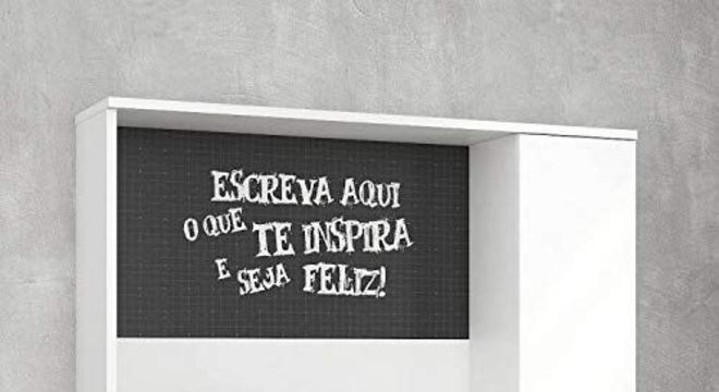 escrivaninha suspensa - escrivaninha com painel de lousa 