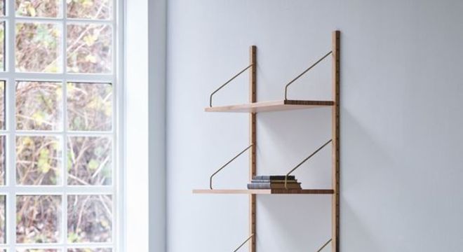 escrivaninha suspensa - estante com escrivaninha embutida 