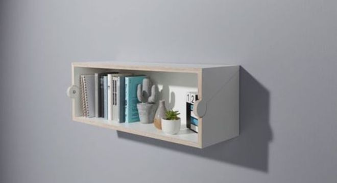 escrivaninha suspensa - nicho que se transforma em escrivaninha