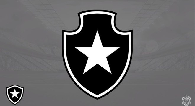 Escudo do Botafogo com o formato do escudo do Vasco