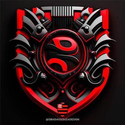 Escudo do Flamengo recriado com uso da Inteligência Artificial