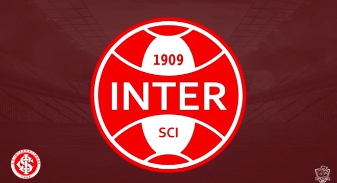 Escudo do Internacional com o formato do escudo do Grmio