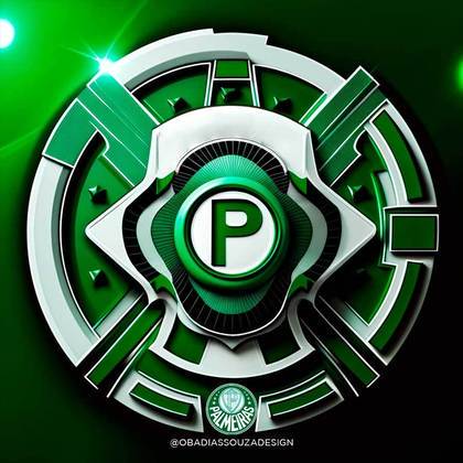 Escudo do Palmeiras recriado com uso da Inteligência Artificial