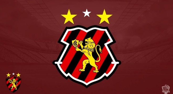 Escudo do Sport com o formato do escudo do Santa Cruz