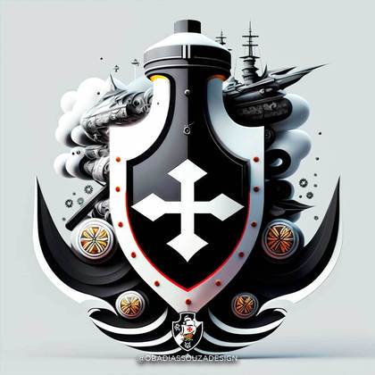 Escudo do Vasco da Gama recriado com uso da Inteligência Artificial