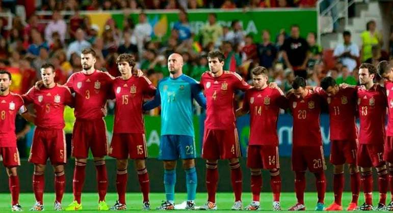 Espanha - Copa do Mundo 2014 - A campeã do mundo em 2010, caiu na 