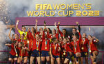 Copa do Mundo Feminina: EspanhaNo Mundial disputado na Austrália e na Nova Zelânda, a 'Fúria' venceu o torneio pela primeira vez na história, batendo a Inglaterra na grande final, com gol de Olga Carmona