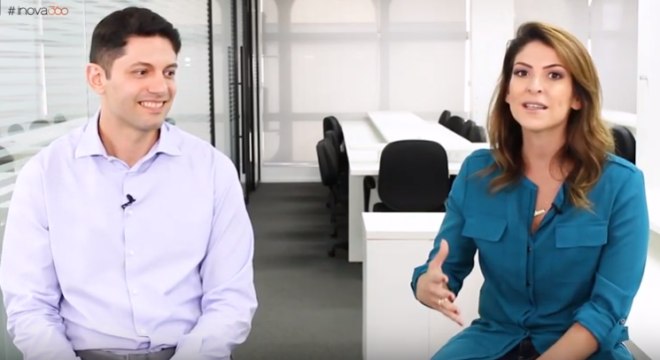 Especialistas Jair Lemes e Carol Paiffer nos bastidores do Inova360