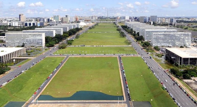 Esplanada dos Ministérios, em Brasília, onde atuam servidores do Executivo federal