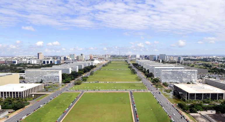 Esplanada dos Ministérios, em Brasília