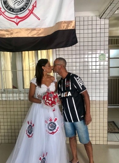 Vestido de 2024 noiva corinthians