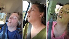 Homem fotografa esposa dormindo em viagens de carro por 15 anos e faz a internet gargalhar