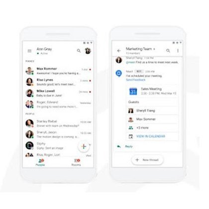 Esse aplicativo do Google lançado em 2018 traz conversas e total integração com documentos Google, trazendo facilidades para reuniões.