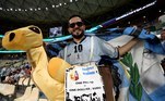 Este pensou em apoiar a seleção argentina, mas principalmente em como sairia nas fotos das redes sociais