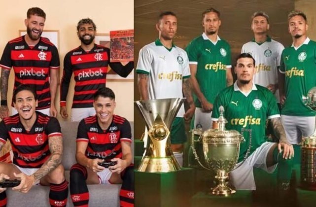 Esta semana foi de lançamentos de uniformes de equipes gigantes do futebol brasileiro. Flamengo, Palmeiras e Vasco divulgaram as novidades para os seus torcedores. Veja na galeria as camisas recém-lançadas das equipes da Série A.  Divulgação