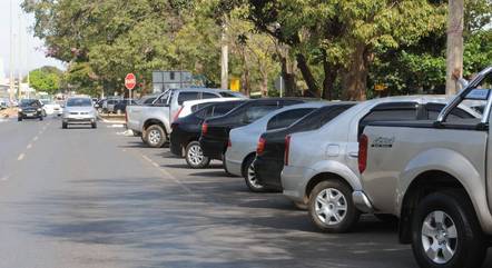 Estacionamento na área central de Brasília