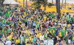 Em Recife, os manifestantes se concentraram em Boa Viagem, zona sul. Assim como os outros protestos, o ato pede a aprovação da PEC 135/2019, de autoria da deputada Bia Kicis