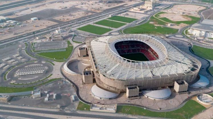 Estádio Ahmed Bin Ali - Cidade: Al Rayyan - Capacidade: 40 mil torcedores (após a Copa, 20 mil) - Inaugurado em 18 de dezembro de 2020