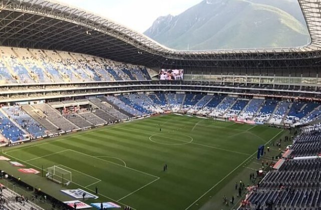 Estádio BBVA (Monterrey, no México) - Quatro partidas: três da primeira fase e uma da segunda fase - Capacidade: 54 mil pessoas. - Foto: MX/Wikimedia Commons