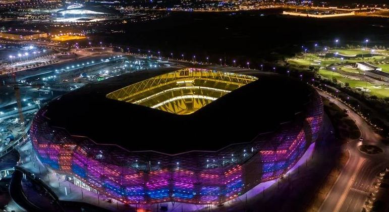Estádio Cidade da Educação - Cidade: Doha - Capacidade: 40 mil torcedores (após a Copa, 20 mil) - Inaugurado em 15 de junho de 2020