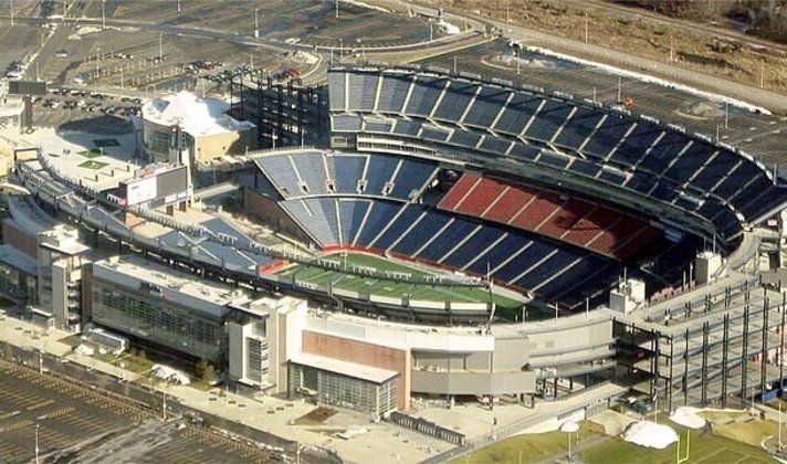 Estádio Gillette (Boston, nos Estados Unidos) - Sete partidas: cinco da fase de grupos, uma da segunda fase e uma das quartas de final - Capacidade: 64 mil pessoas. - Foto:  J. Poreda/Wikimedia Commons