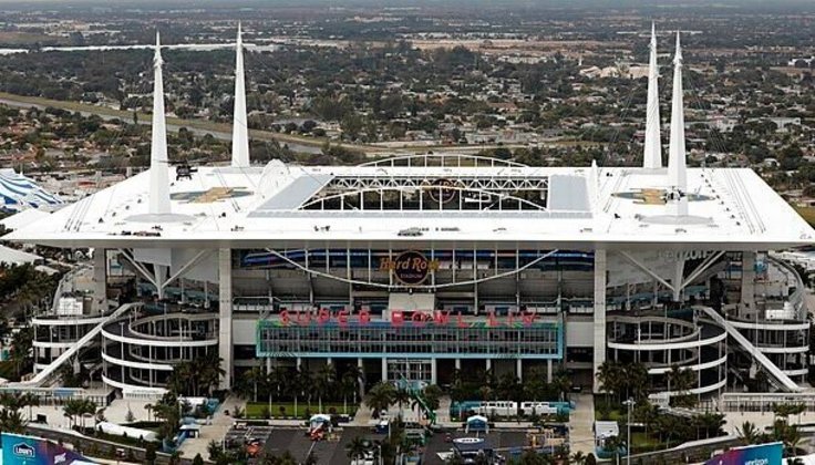 Estádio Hard Rock (Miami, nos Estados Unidos) - Sete partidas: quatro da fase de grupos, uma da segunda fase, uma das quartas de final e a disputa de terceiro lugar - Capacidade: 65 mil pessoas. - Foto: CBP Photography/Wikimedia Commons
