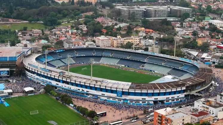 Estádio Olímpico (BRA) - Partidas decisivas de Libertadores recebidas: 2 - Edições: 1983 e 2007    *O estádio não é utilizado nos dias atuais