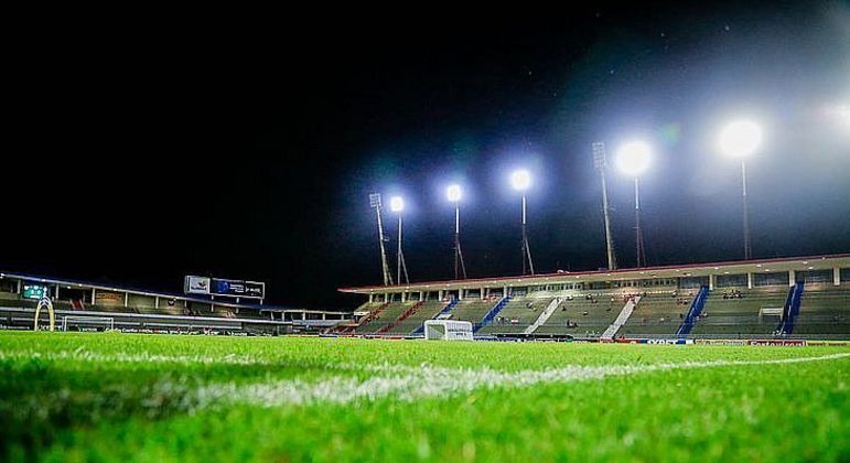 Estádio rei Pelé, em Maceió, palco do jogo entre CRB e Ituano pela Série B do Brasileiro