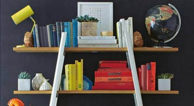 estantes para livros de parede e simples 