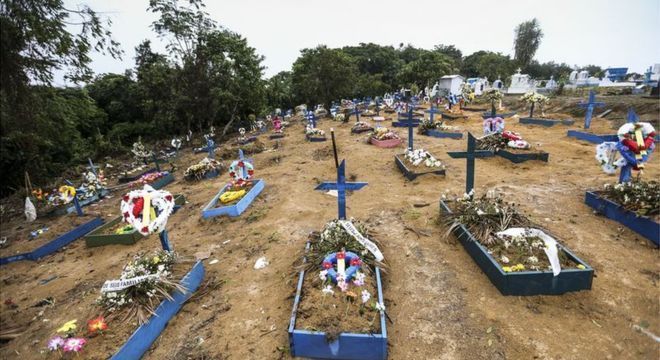 Enterro de vítimas assassinadas no Complexo Penitenciário Anísio Jobim, em Manaus, no ano passado; capital amazonense é uma das citadas em relatório de violência urbana 