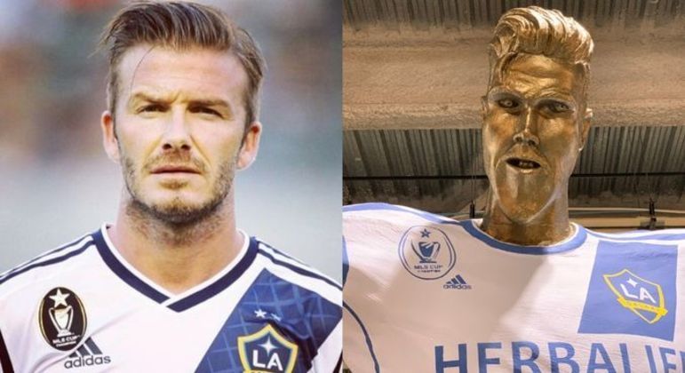 Em uma pegadinha feita pelo apresentador britânico James Corden, a estrela inglesa David Beckham, que ganharia uma homenagem do Los Angeles Galaxy, time dos Estados Unidos, se surpreendeu negativamente com a estátua falsa criada para ele; até descobrir que se tratava de uma brincadeira, ficou inconformado com o resultado. Dias depois, a estátua original foi inaugurada na frente do estádio do clube americano