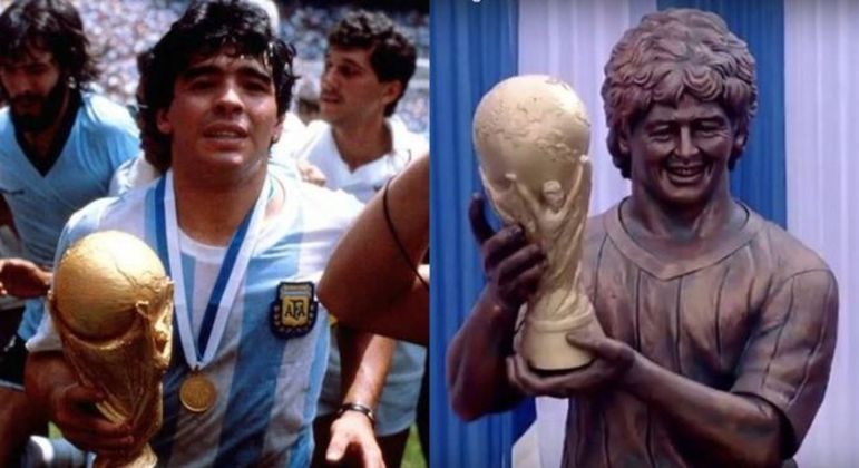 Um dos maiores atletas do futebol de todos os tempos, Diego Maradona recebeu uma bonita homenagem em 2017, em Calcutá, na Índia. Apesar da boa intenção, fato é que o eterno camisa 10 argentino pode ser confundido com uma 