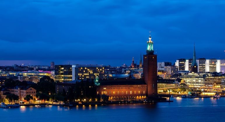 Vista da cidade de Estocolmo