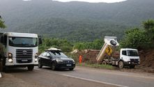 Rio-Santos tem 13 interdições parciais devido às chuvas no litoral norte de SP