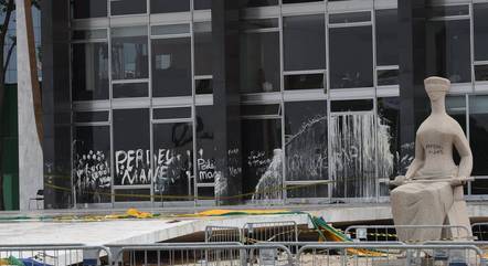 Estragos causados no STF no 8 de Janeiro