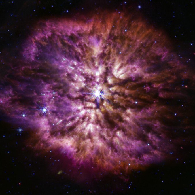 Registro raro do James Webb mostra estrela prestes a explodir