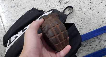 Estudante levou granada para a sala de aula