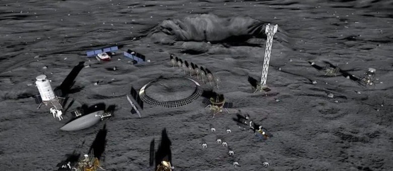 China e Rússia planejam construir usina de energia autônoma na Lua (Divulgação/CNSA e Roscosmos)