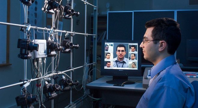 Sistemas modernos são capazes de fazer escaneamento de rostos em todas as dimensões (Robert Rathe/NIST.gov (Sob Licença Creative Commons))