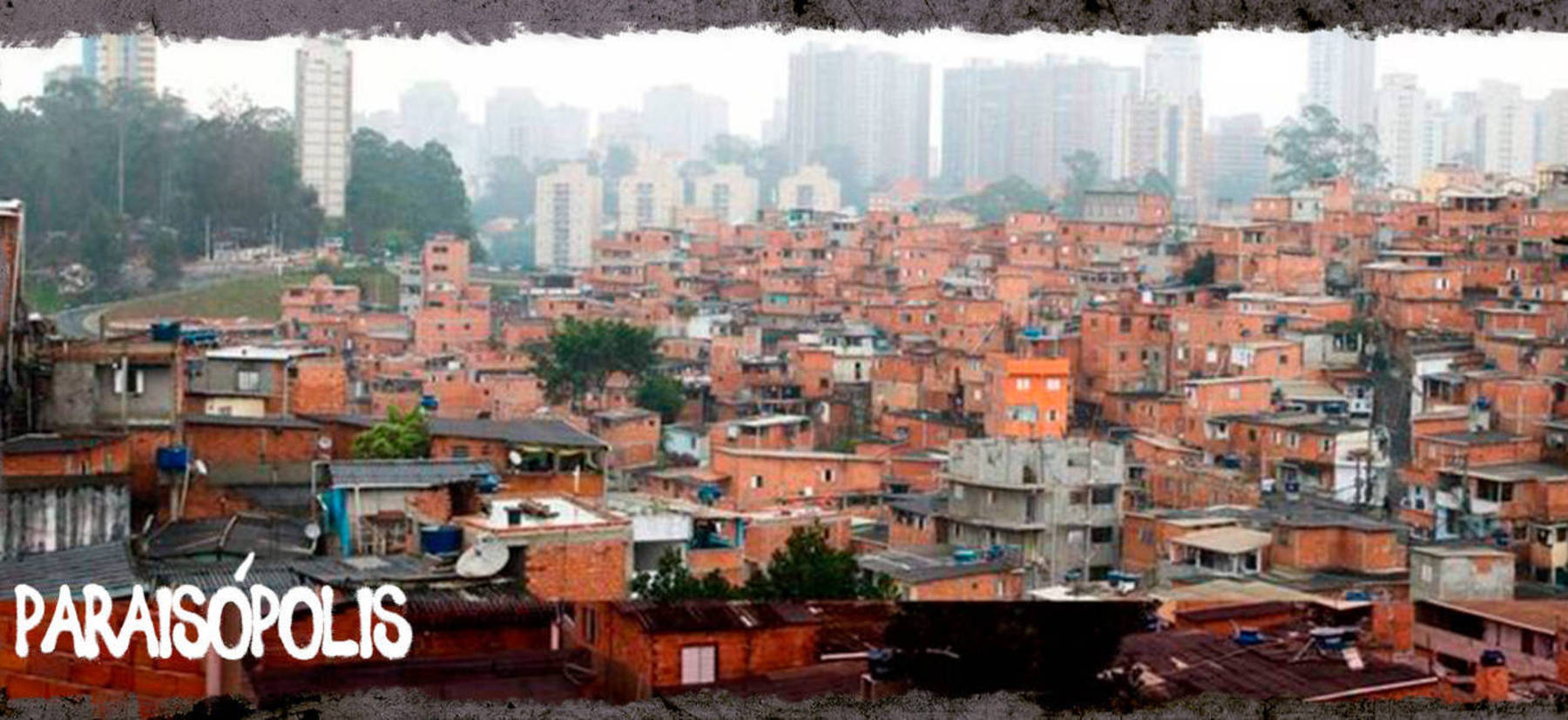 Local onde mais ocorrem os tribunais do crime é na favela de Paraisópolis (Arte/R7)